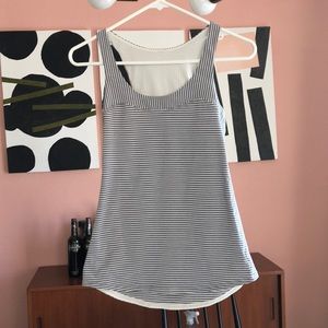SALE! NWOT lululemon grey stripe run tank 4